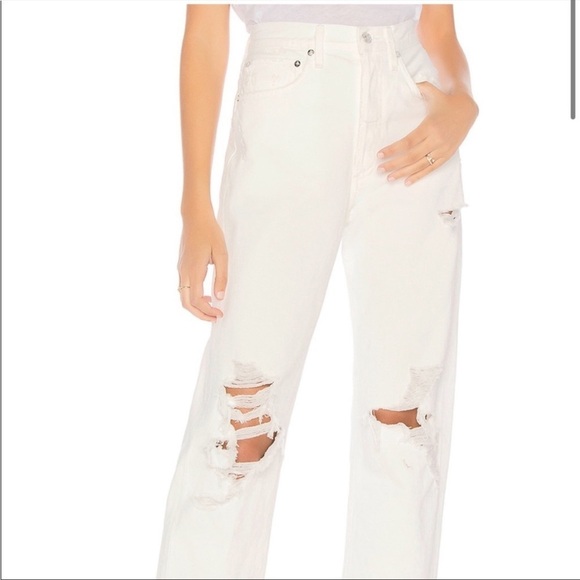 Agolde Women's Cream Jeans - Picture 6 of 16